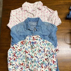 Lot of girls western button down shirts